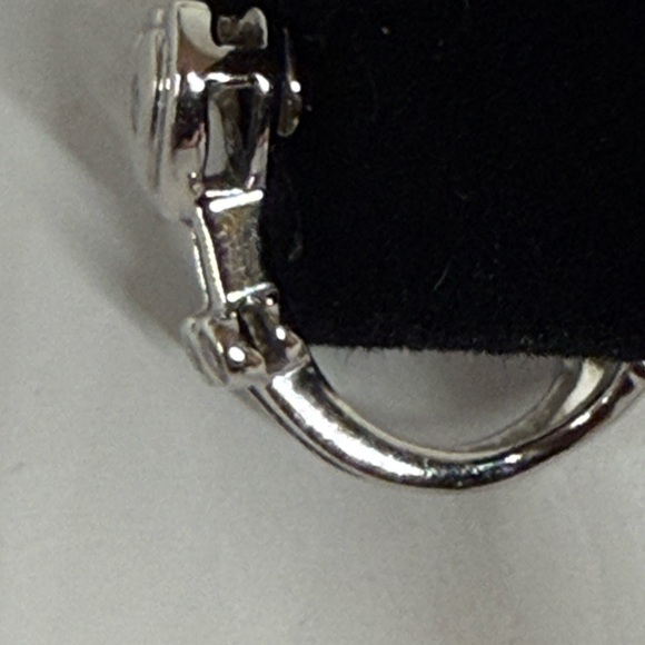 14k white gold and diamond earrings - Picture 7 of 10